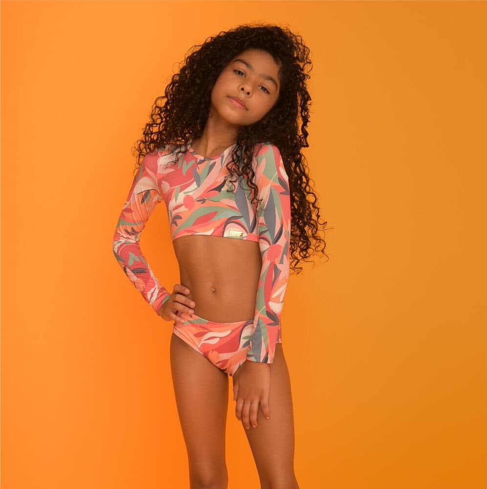 Biquíni Magah Infantil Cropped Duda Mescla