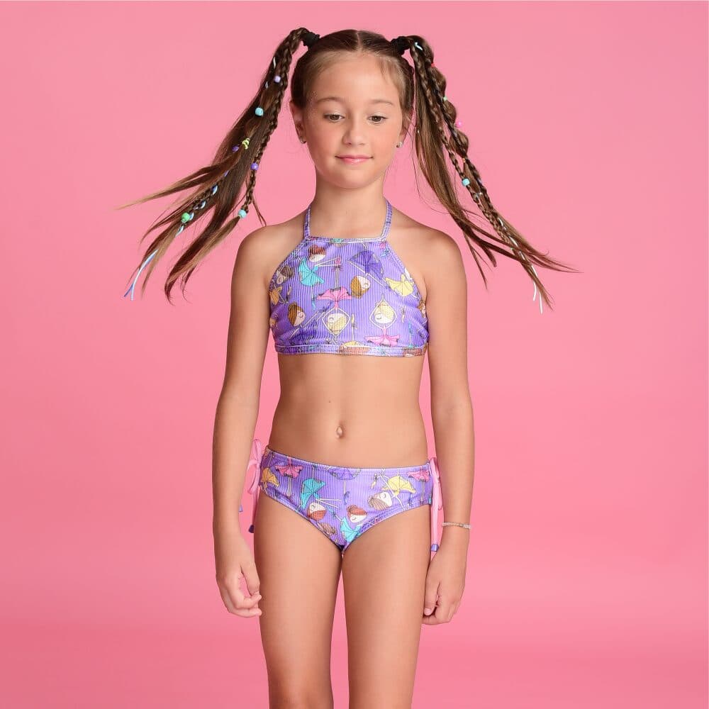 Biquíni Magah Infantil Erika Bailarina Roxa (canelado)