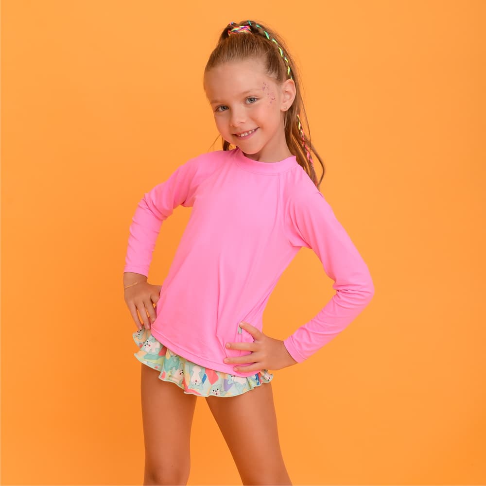 Blusa UV Rosa Médio