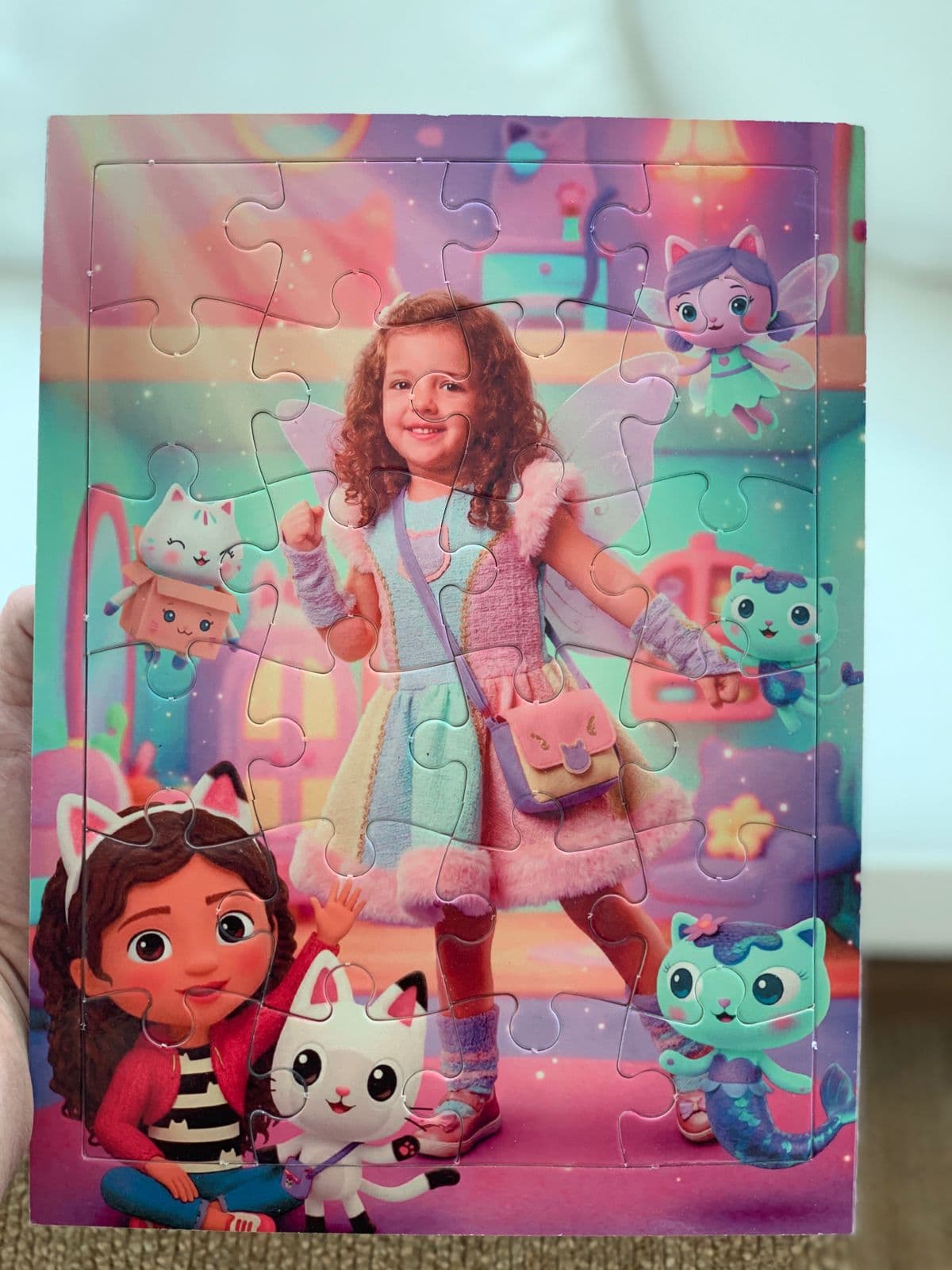 Quebra Cabeças Personalizado - Você com a Gabby na Casa Mágica