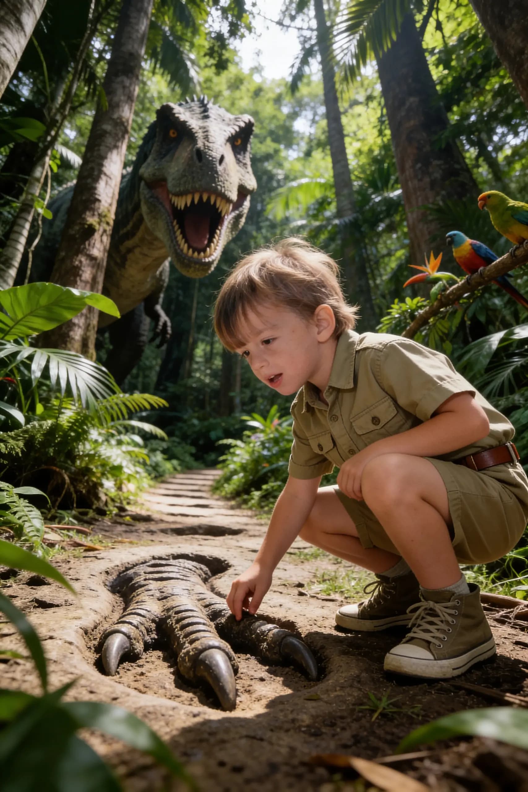 Quebra-Cabeça Personalizado · Você como Explorador de Dinossauros