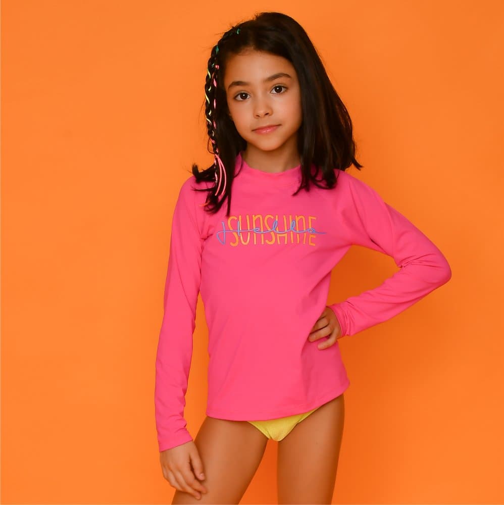 Blusa UV Magah Infantil Estampada Sunshine