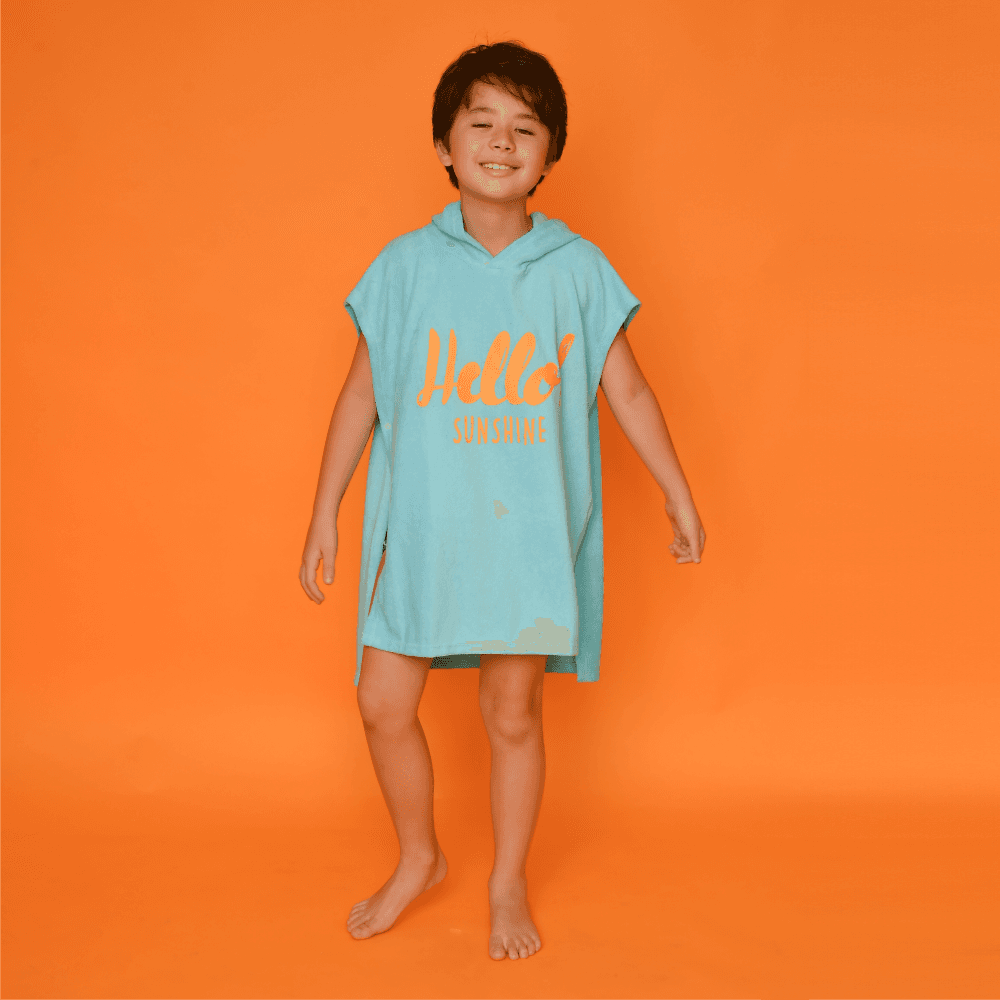 Saída Magah Infantil Poncho Hello