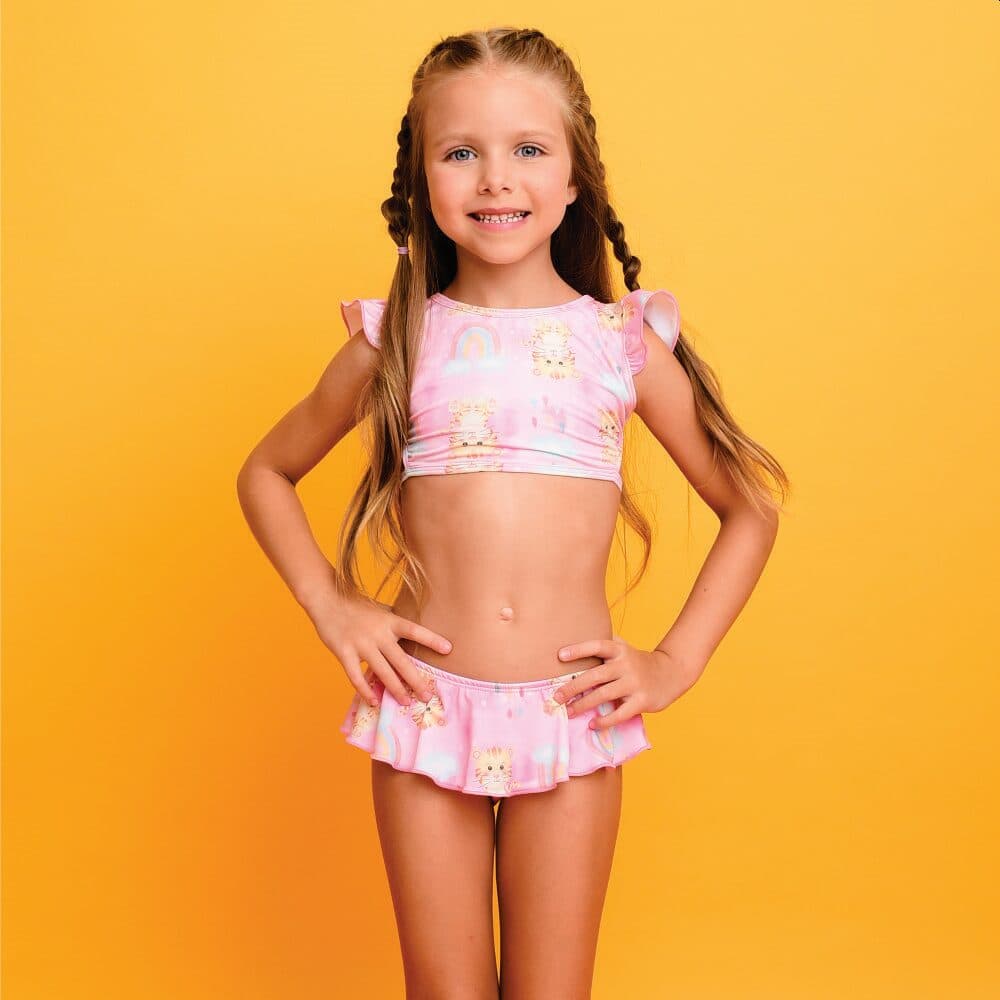 Biquíni Magah Infantil Maitê Tigre