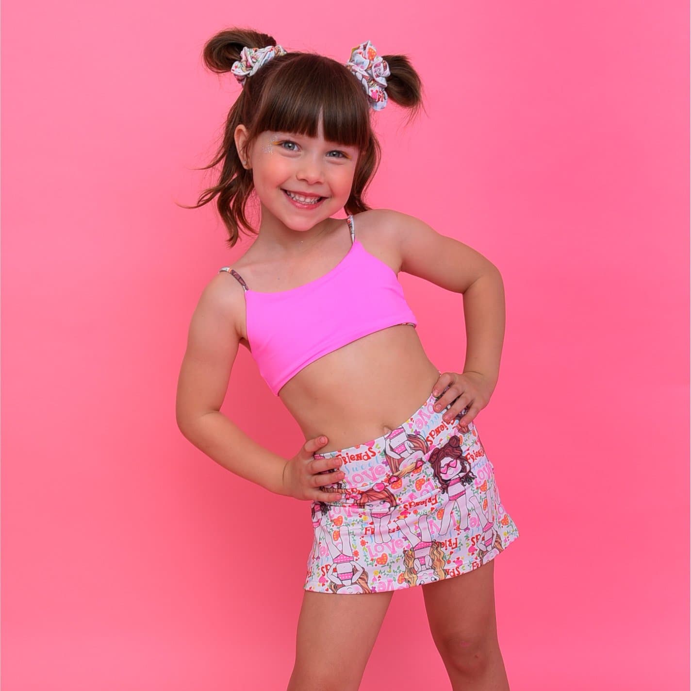 Short Saia Rose Marias