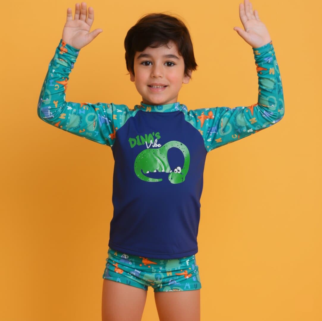 Blusa UV Dinossauro