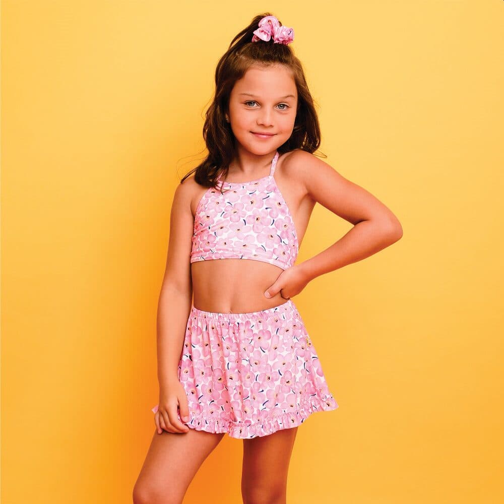 Saída Magah Infantil Saia Gegê Flower