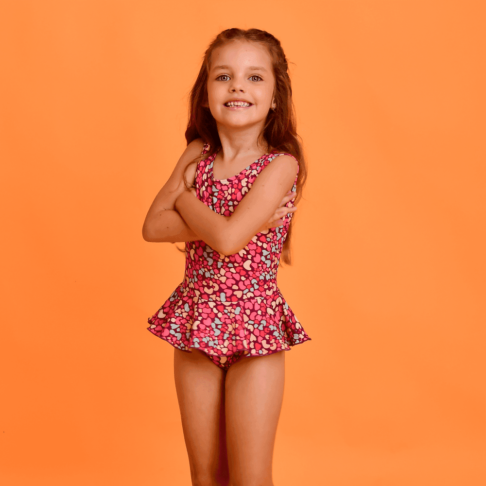 Maiô Magah Infantil Drê Pipoca Doce