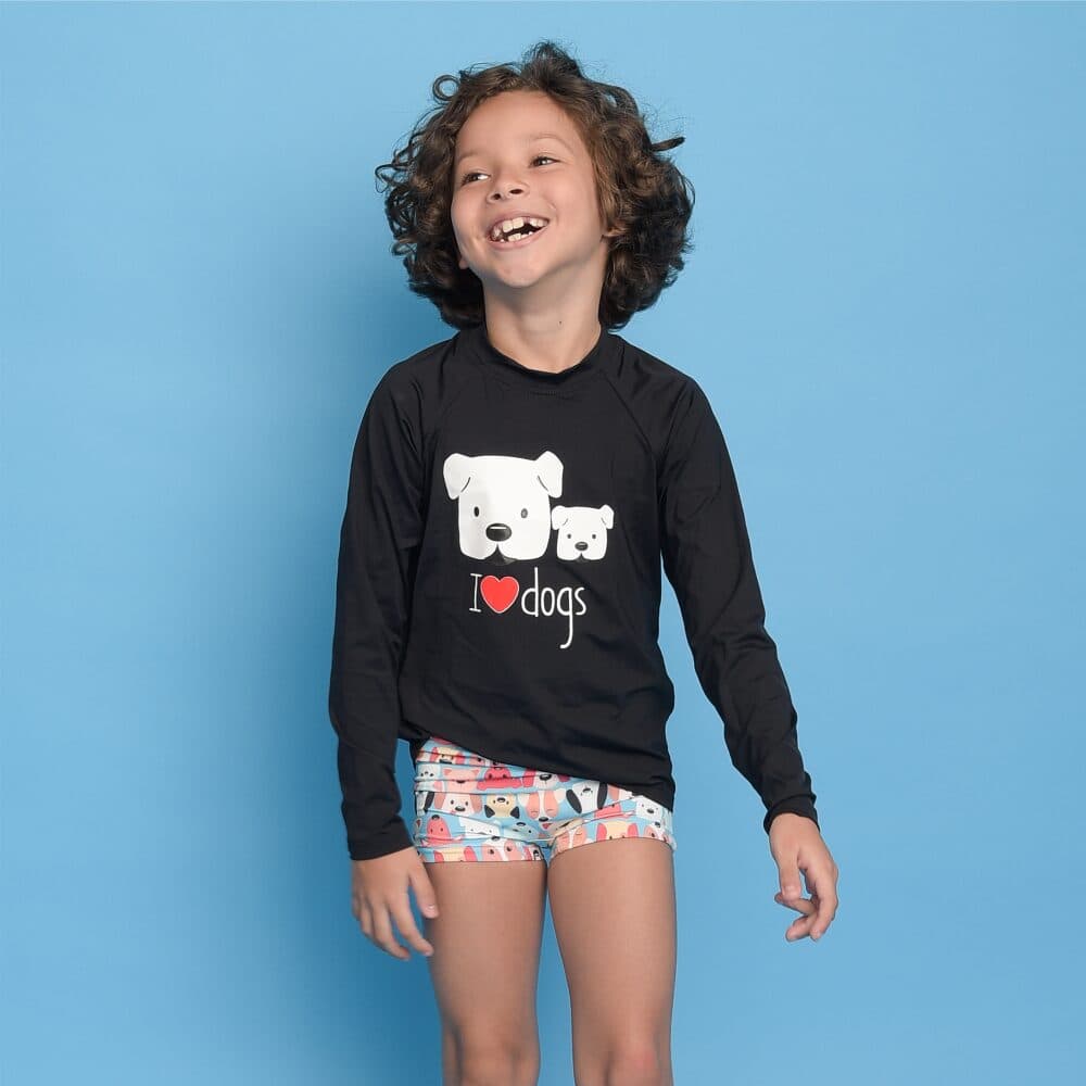 Blusa UV Magah Estampada Dogs