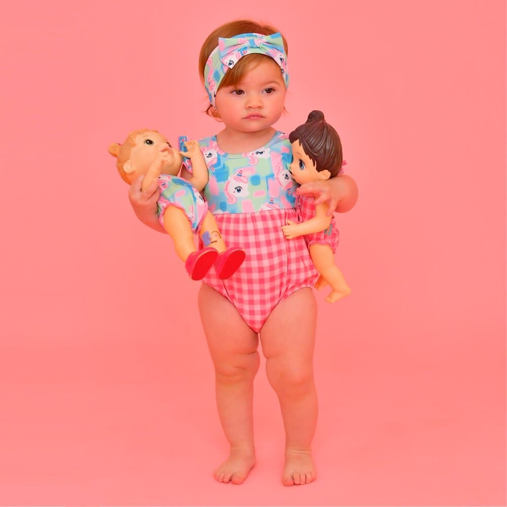 Maiô Magah Infantil Meu Primeiro Maiô Unicórnio
